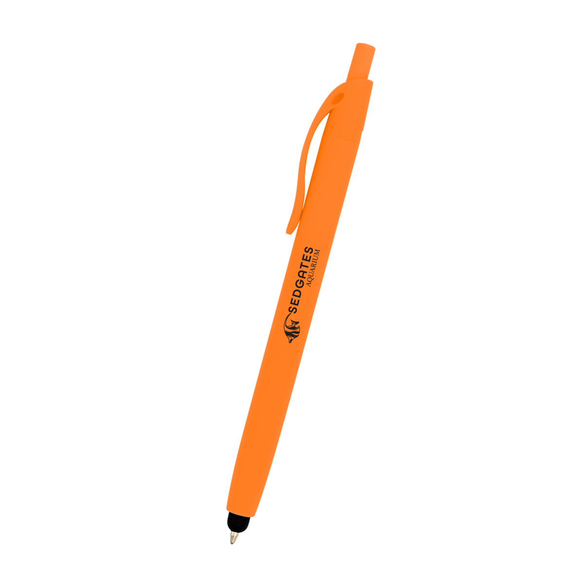 Zinnia Rubberized Pen with Stylus Product Image