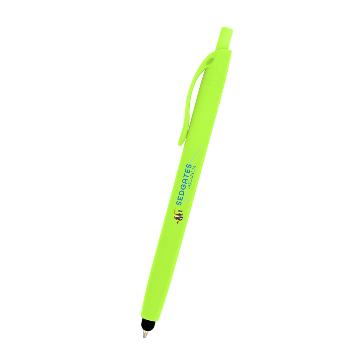 Zinnia Rubberized Pen with Stylus Product Image