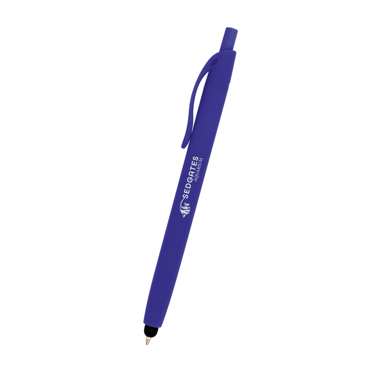 Zinnia Rubberized Pen with Stylus Product Image