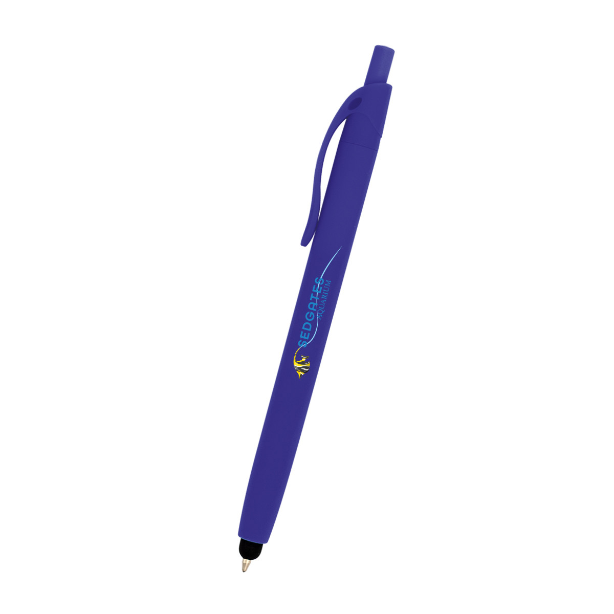 Zinnia Rubberized Pen with Stylus Product Image