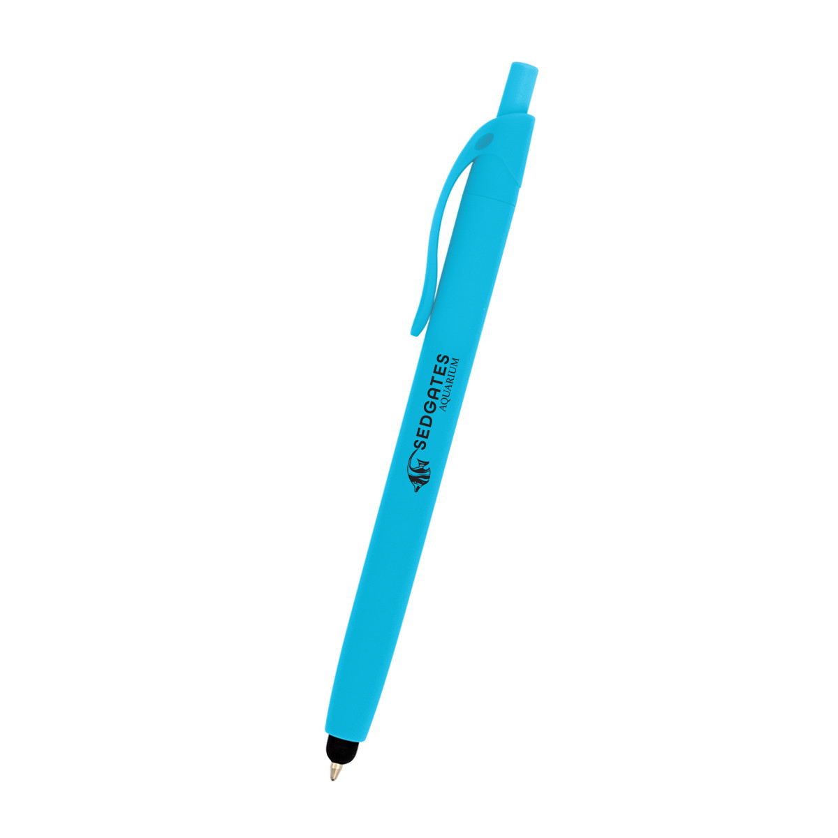 Zinnia Rubberized Pen with Stylus Product Image