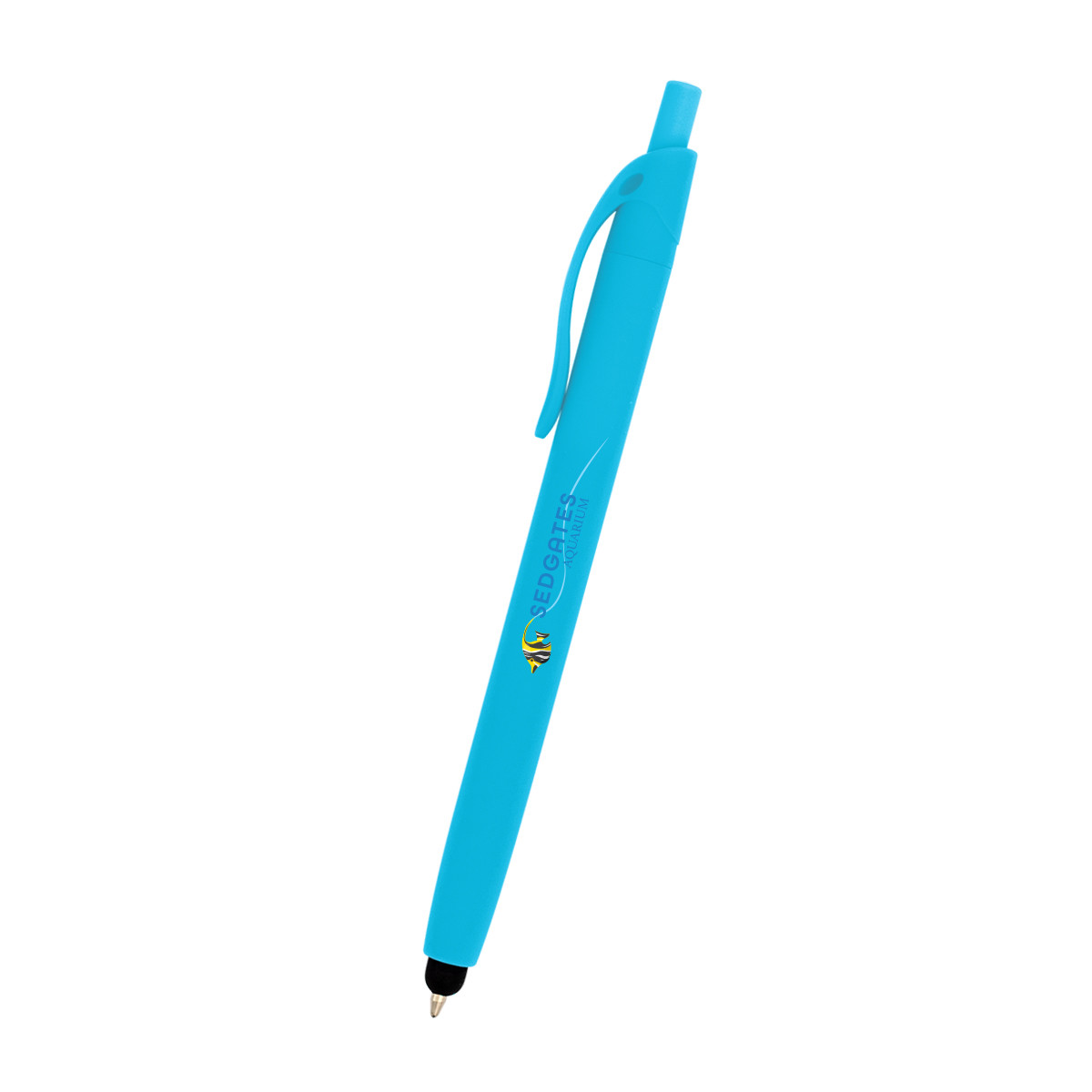 Zinnia Rubberized Pen with Stylus Product Image