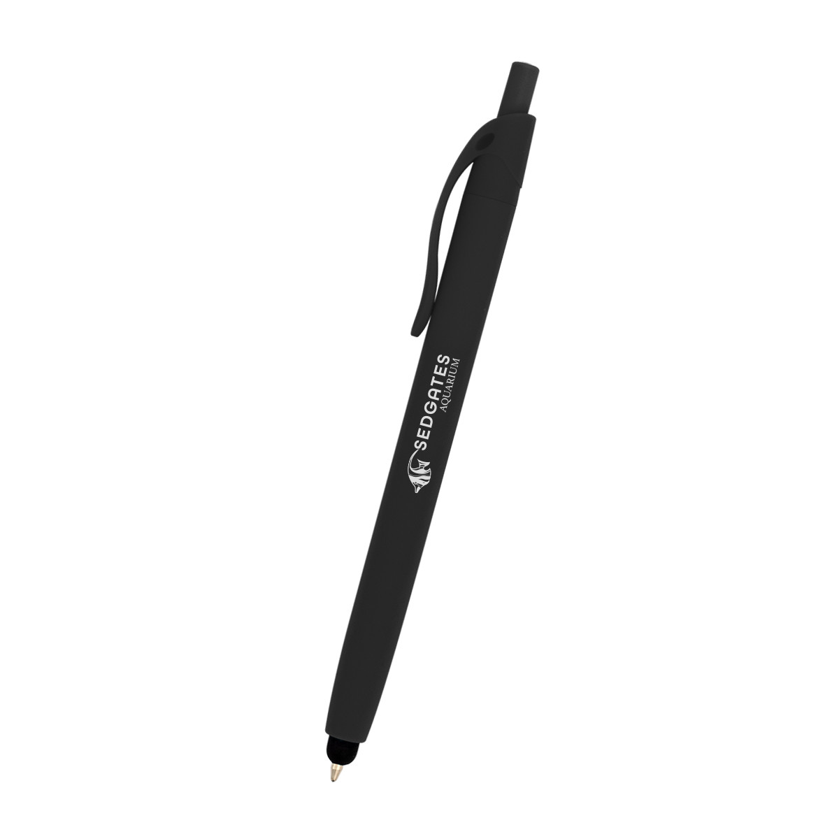 Zinnia Rubberized Pen with Stylus Product Image