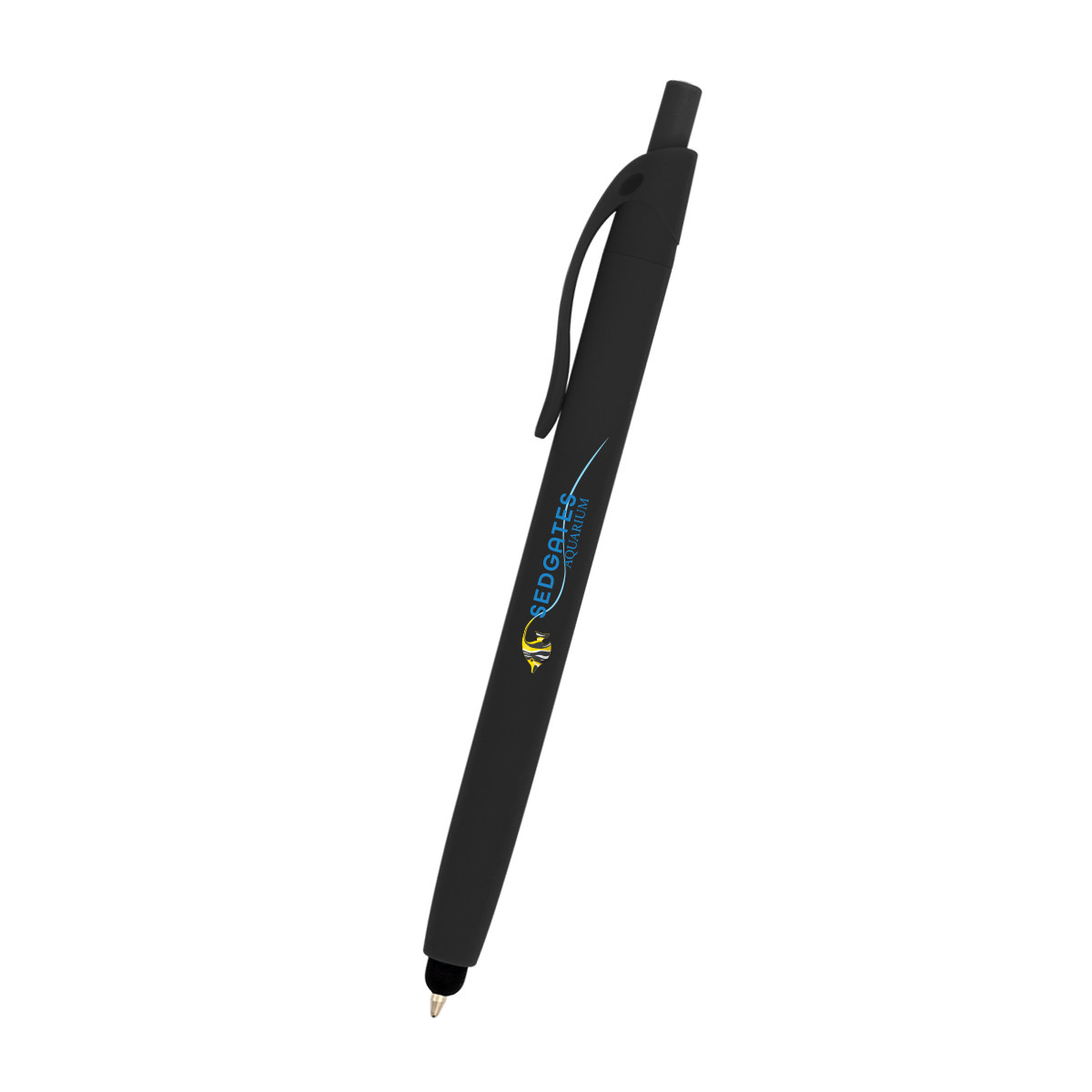 Zinnia Rubberized Pen with Stylus Product Image