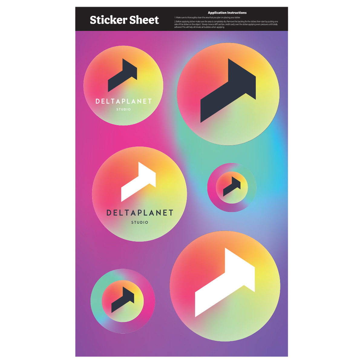 11.5" x 7" Stock Shapes Ultra Removable Sticker Sheet Product Image