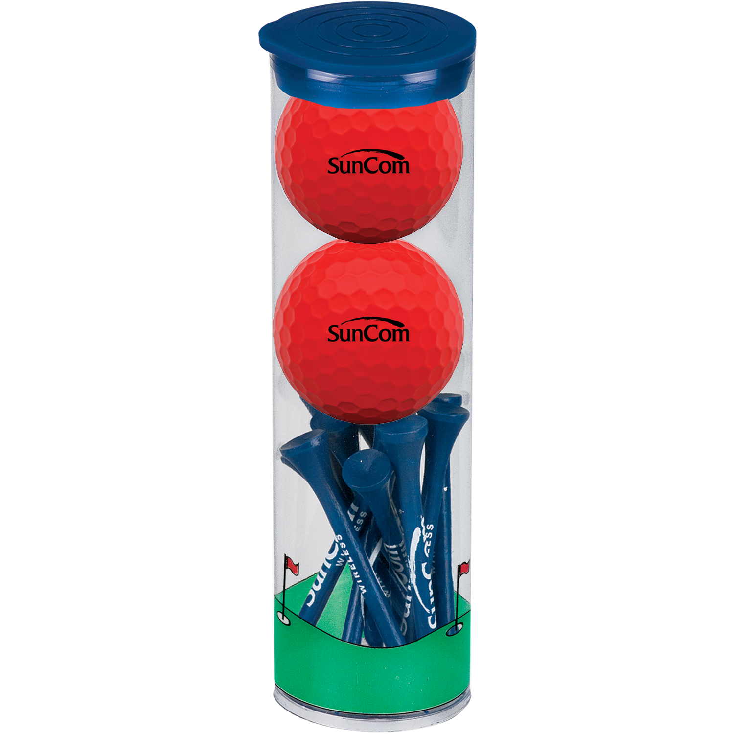 2 Ball Tall Tube w/ Wilson® Duo Soft Golf Balls Product Image