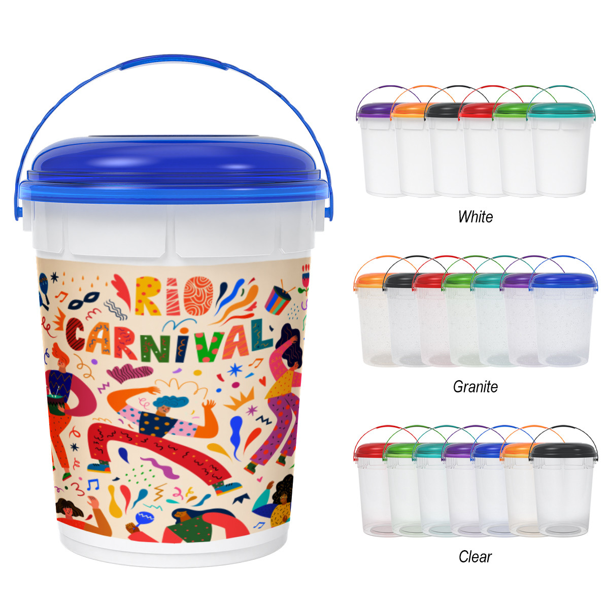 Full Color USA Made Bucket - 64 oz. Product Image