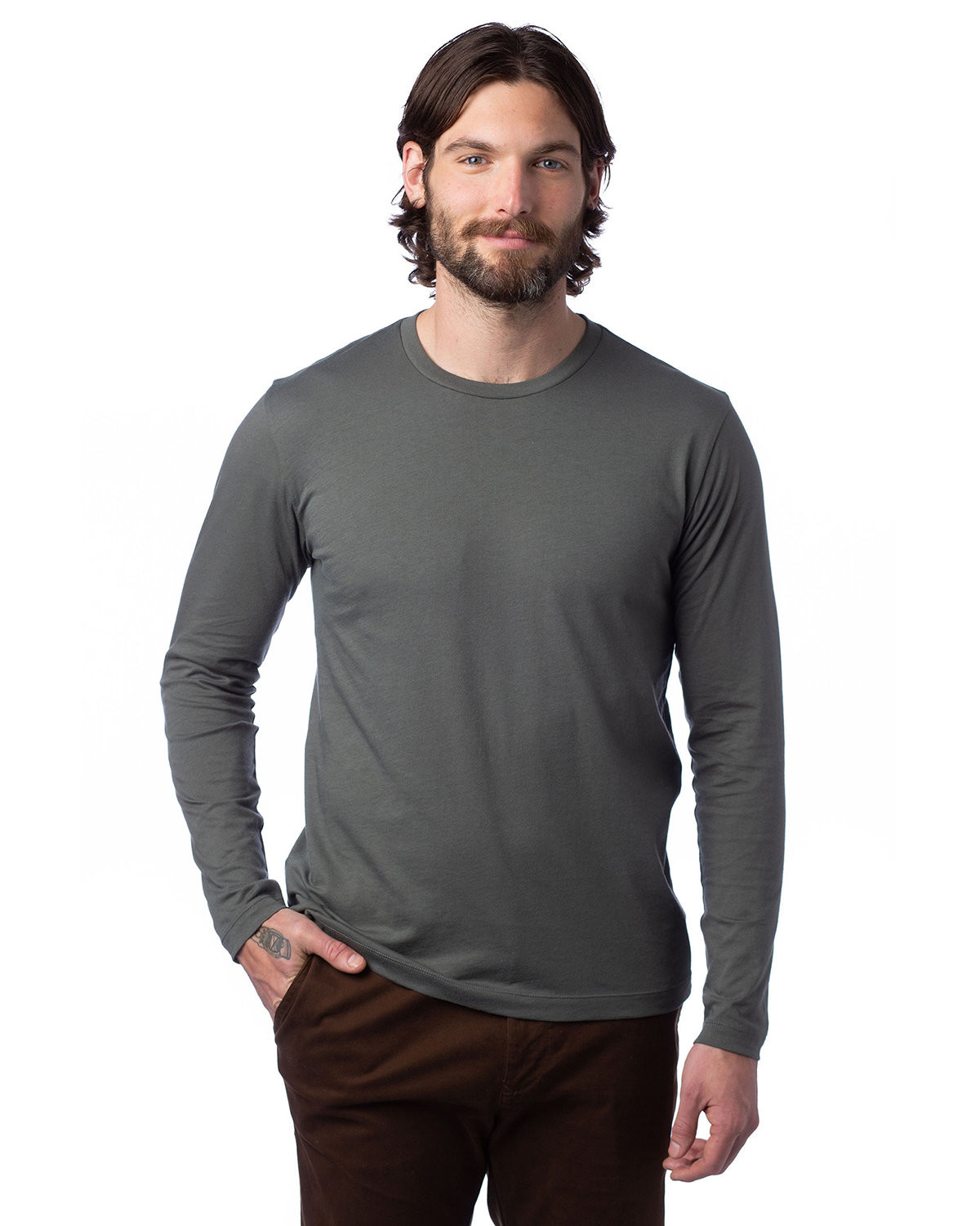 Alternative Unisex Long-Sleeve Go-To-Tee T-Shirt Product Image