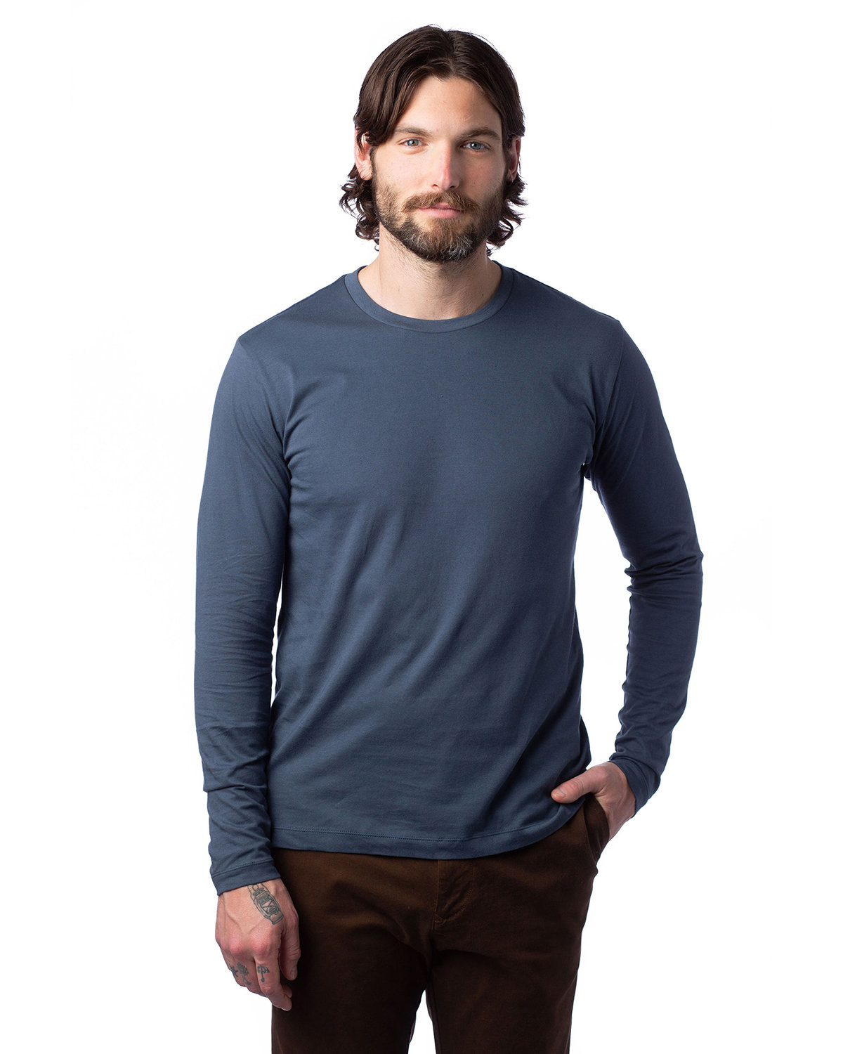 Alternative Unisex Long-Sleeve Go-To-Tee T-Shirt Product Image