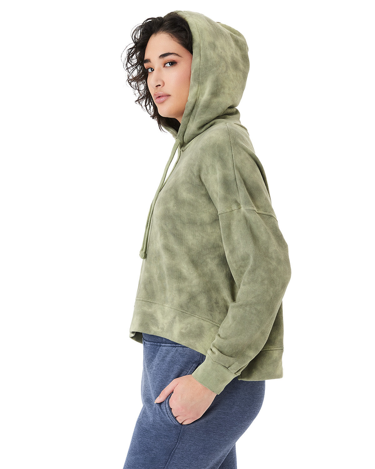 Alternative Women's Washed Terry Studio Hooded Sweatshirt Product Image