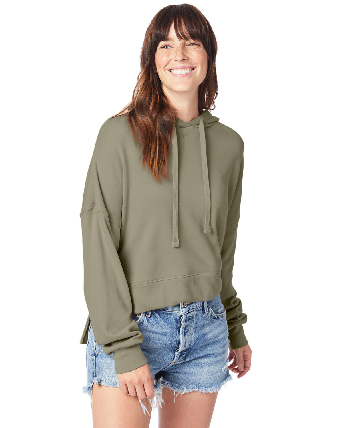 Alternative Women's Washed Terry Studio Hooded Sweatshirt Product Image