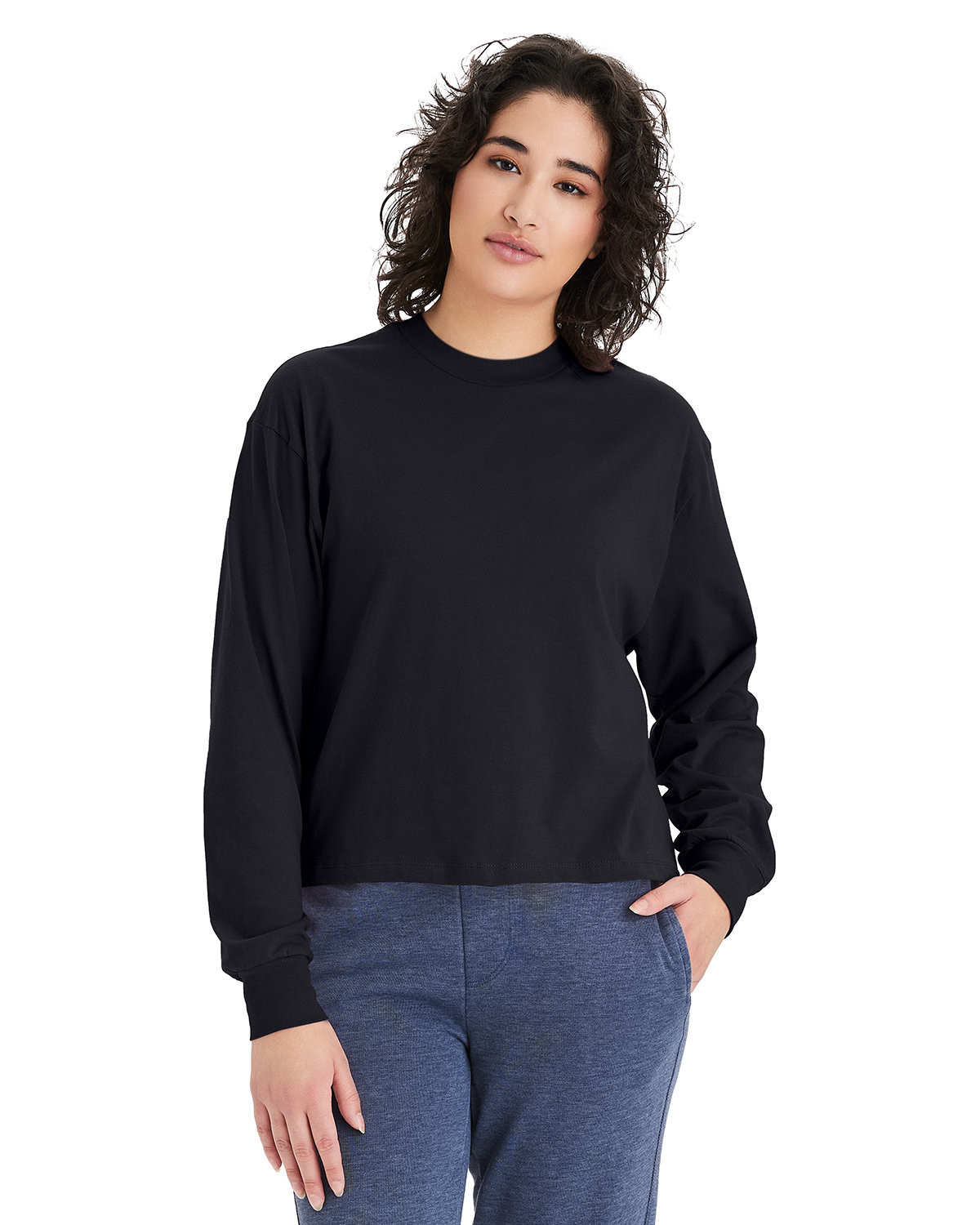 Alternative Women's Main Stage Long-Sleeve Cropped T-Shirt Product Image
