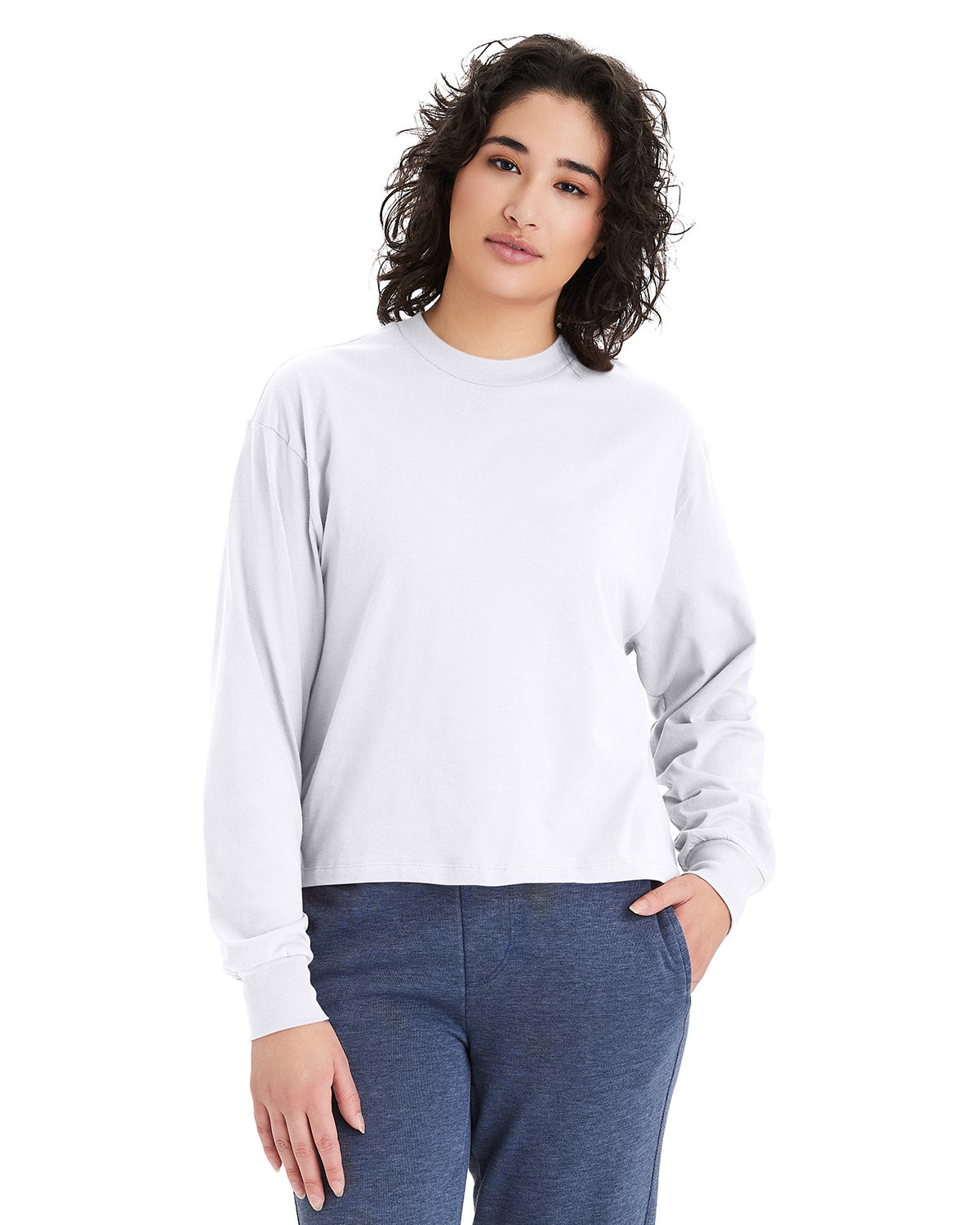 Alternative Women's Main Stage Long-Sleeve Cropped T-Shirt Product Image