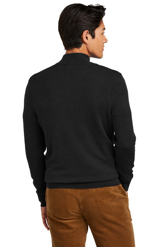 Brooks Brothers® Washable Merino Birdseye 1/4-Zip Sweater Product Image
