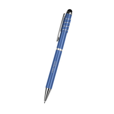 Recycled Aluminum Spinner Pen with Stylus Product Image