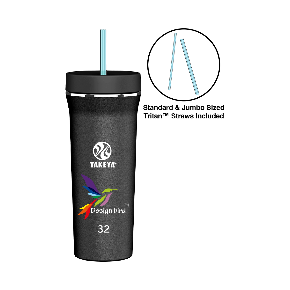 Takeya® Full Color Straw Tumbler - 32 oz. Product Image