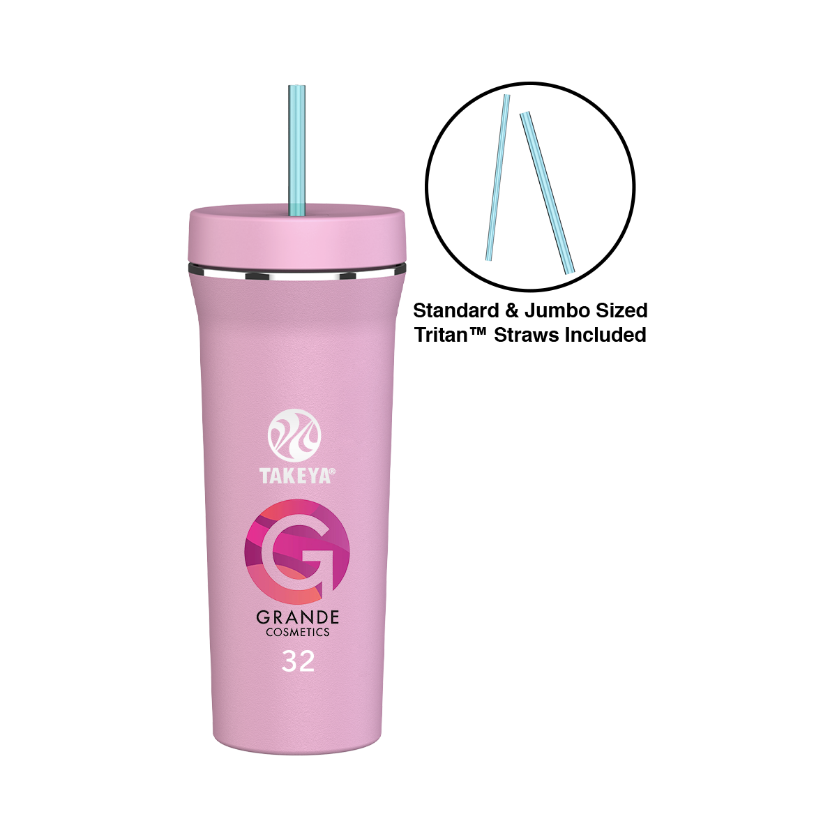 Takeya® Full Color Straw Tumbler - 32 oz. Product Image