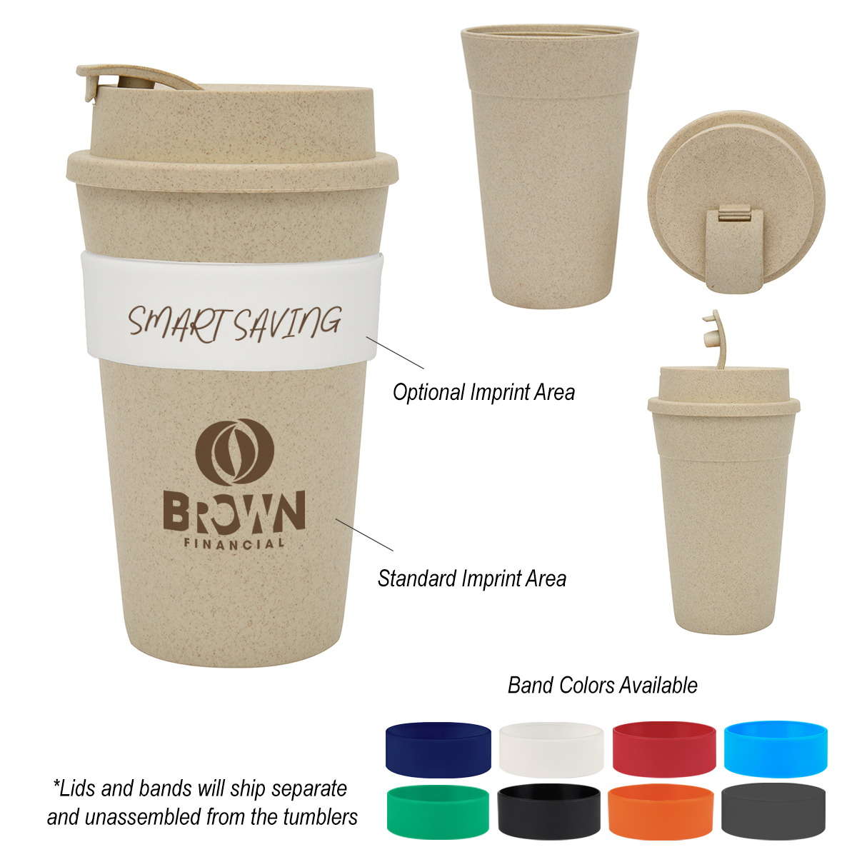 Wheat Travel Tumbler - 16 oz. Product Image