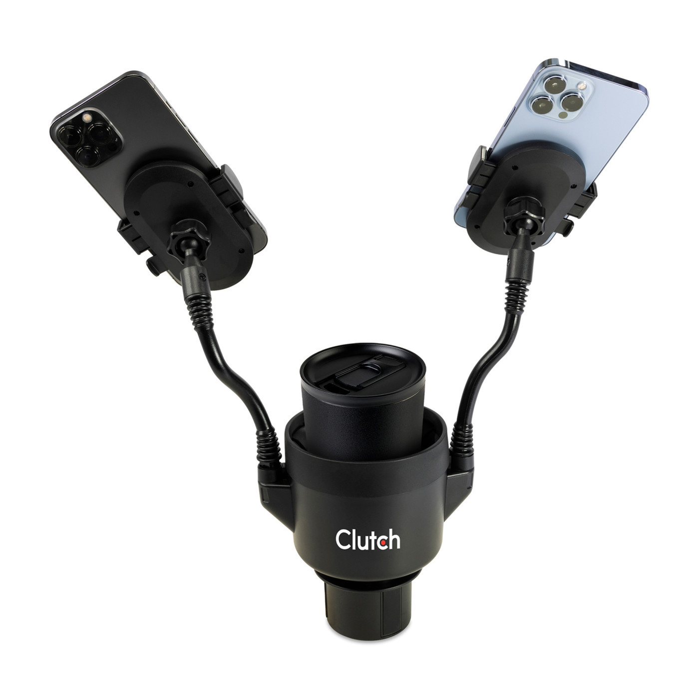 iLive™ Cup Holder with Dual Mobile Phone Mount Product Image