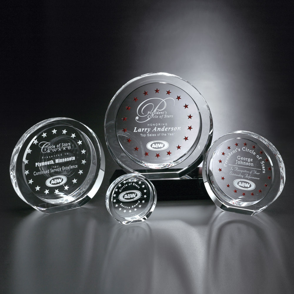 Atwater Circle Paperweight Award - 3-1/2 in. Dia. Product Image