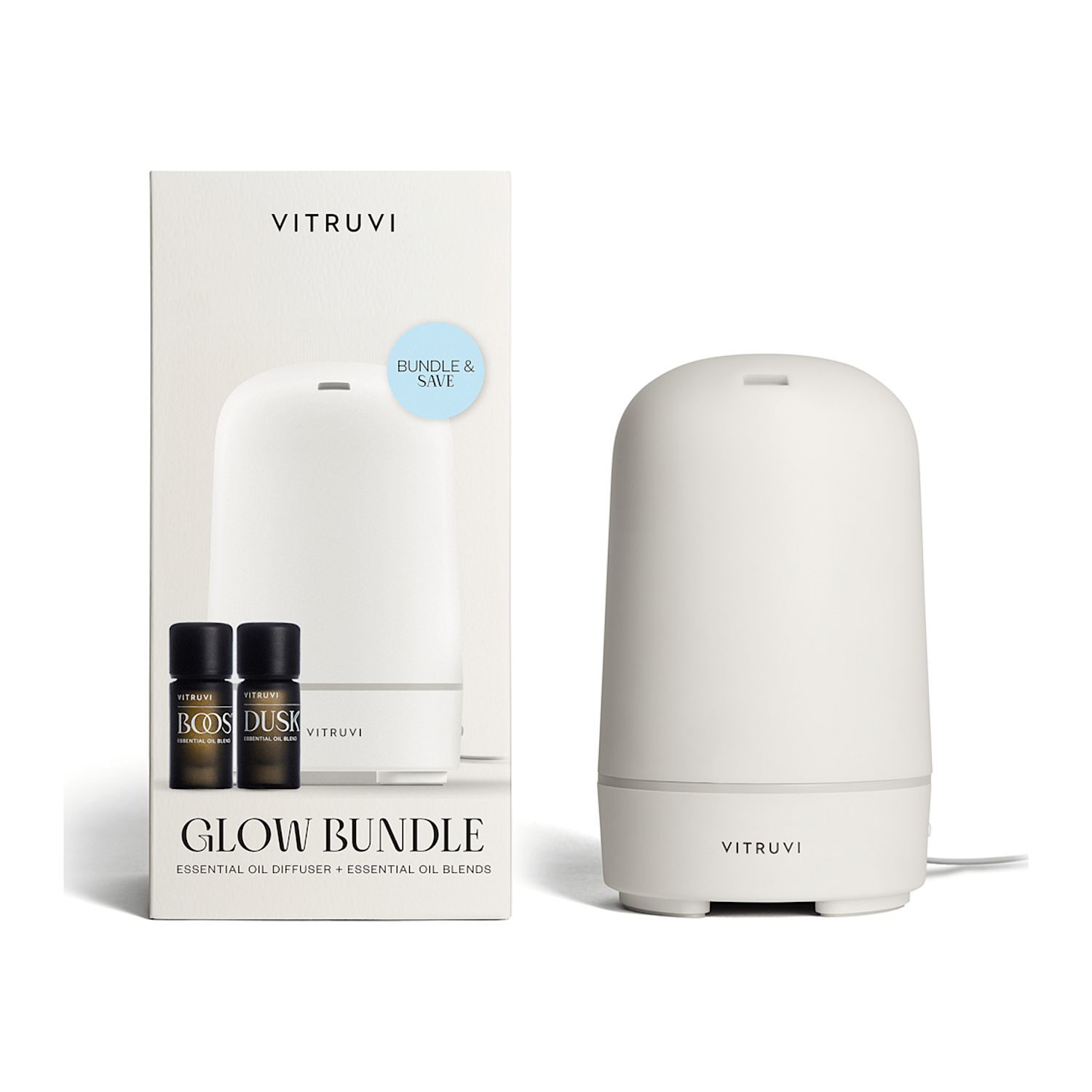 Vitruvi Glow Diffuser and Essential Oils Bundle Set Product Image