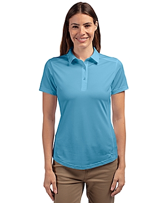 Cutter & Buck® Women's Prospect Eco Textured Stretch Recycled Short Sleeve Polo Product Image