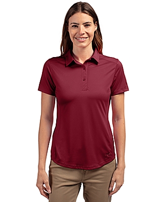 Cutter & Buck® Women's Prospect Eco Textured Stretch Recycled Short Sleeve Polo Product Image