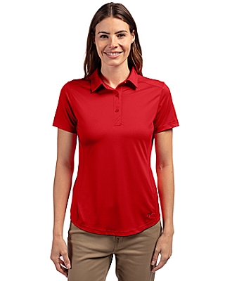 Cutter & Buck® Women's Prospect Eco Textured Stretch Recycled Short Sleeve Polo Product Image