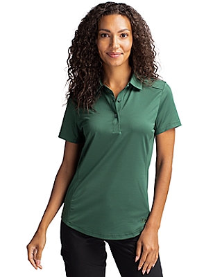 Cutter & Buck® Women's Prospect Eco Textured Stretch Recycled Short Sleeve Polo Product Image