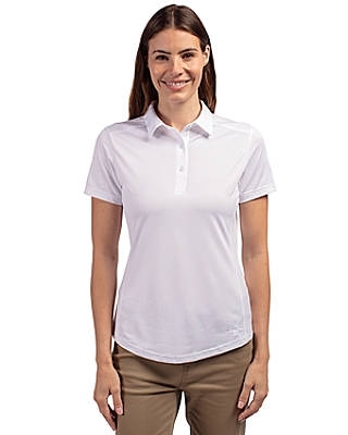 Cutter & Buck® Women's Prospect Eco Textured Stretch Recycled Short Sleeve Polo Product Image