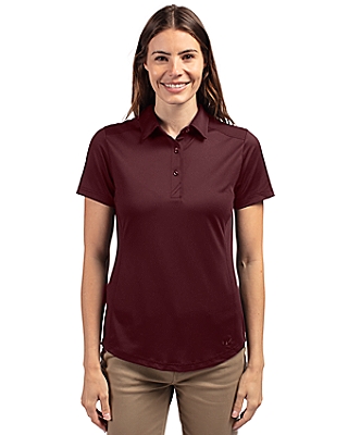 Cutter & Buck® Women's Prospect Eco Textured Stretch Recycled Short Sleeve Polo Product Image