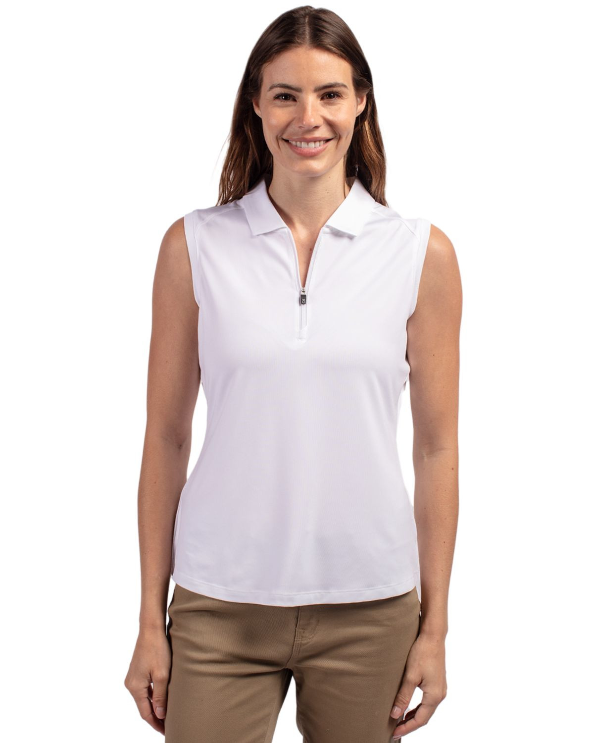 Cutter & Buck® Women's Forge Stretch Sleeveless Polo Product Image