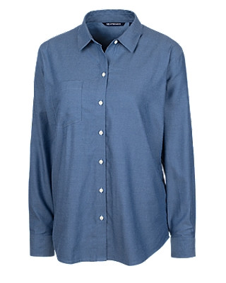 Cutter & Buck Women's Windward Twill Long Sleeve Shirt Product Image