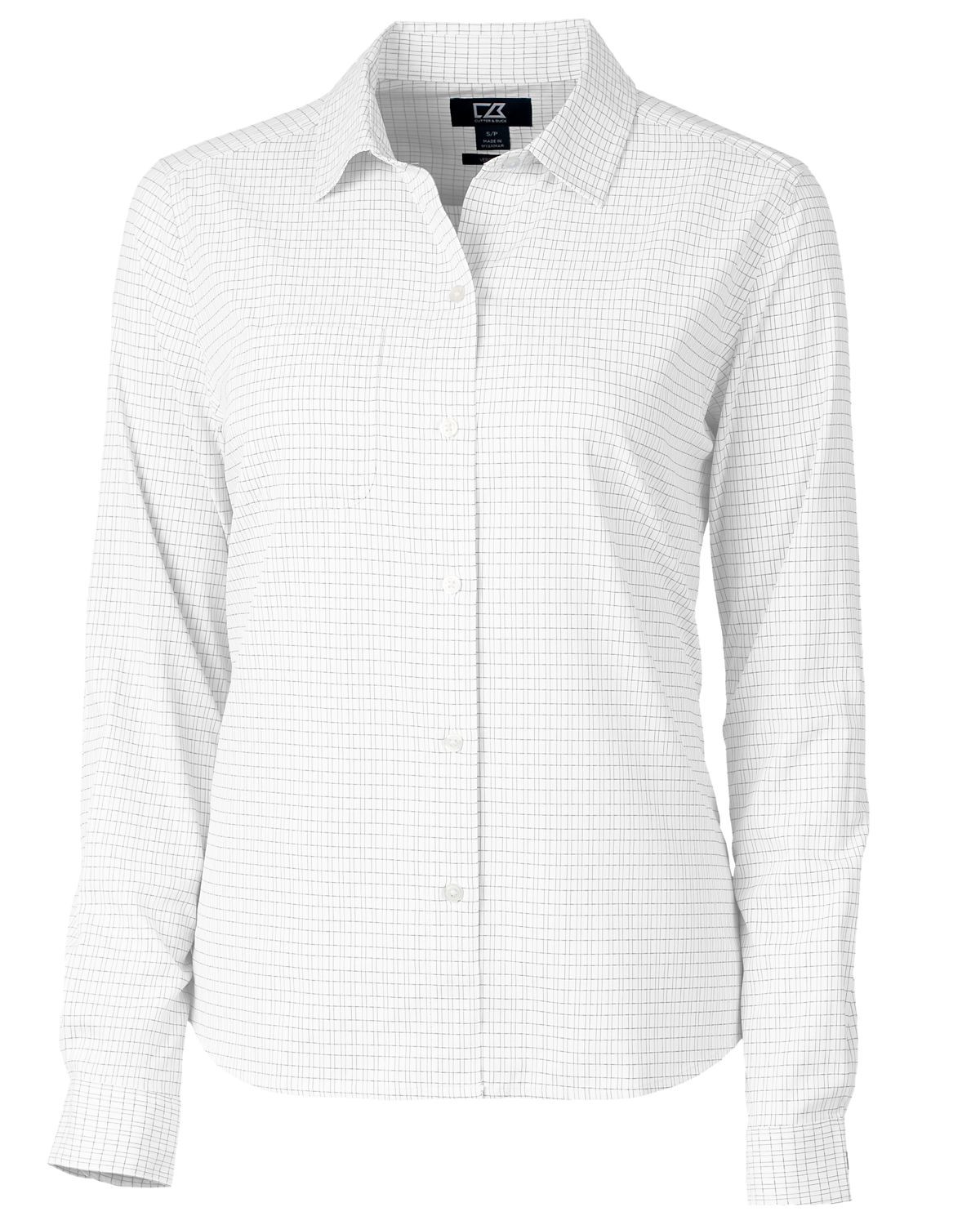 Cutter & Buck® Women's Versatech Tattersall Stretch Long Sleeve Dress Shirt Product Image