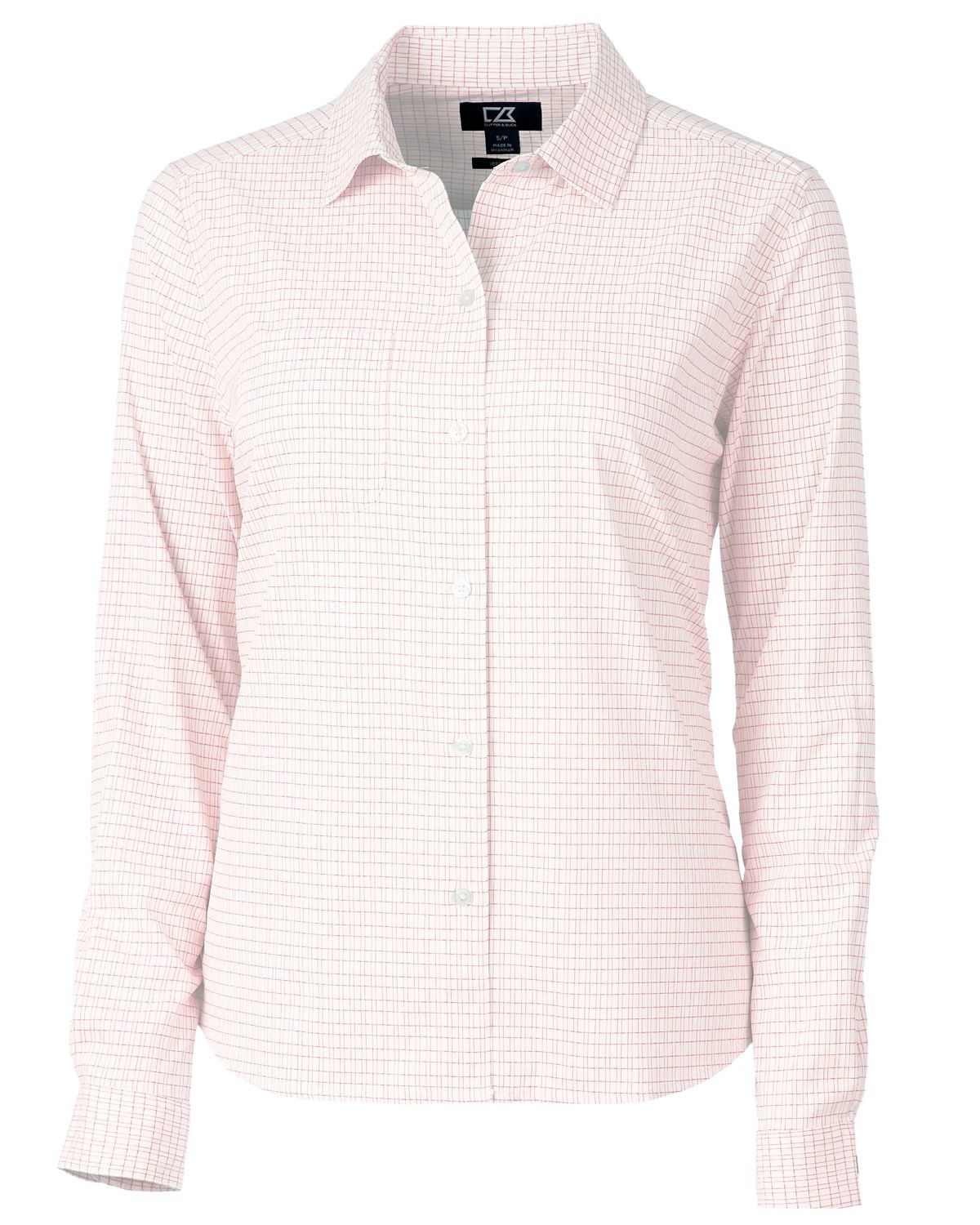 Cutter & Buck® Women's Versatech Tattersall Stretch Long Sleeve Dress Shirt Product Image
