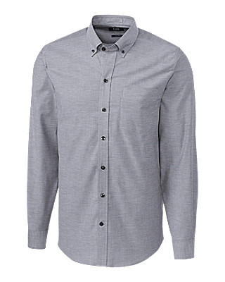 Cutter & Buck® Men's Long Sleeve Tailored Fit Stretch Oxford Shirt Product Image