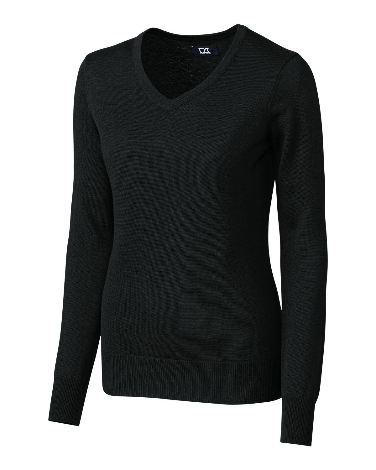 Cutter & Buck® Women's Long Sleeve Douglas V-Neck Shirt Product Image