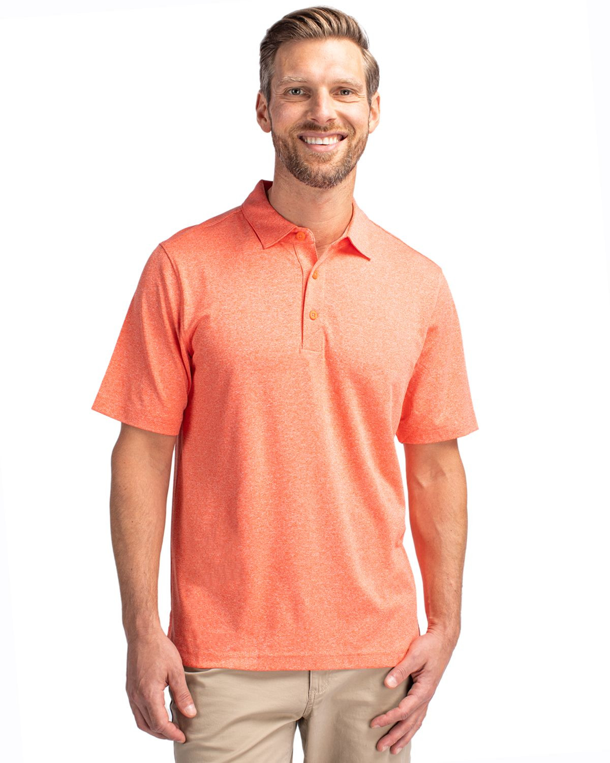 Cutter & Buck® Men's Forge Heathered Stretch Polo Product Image