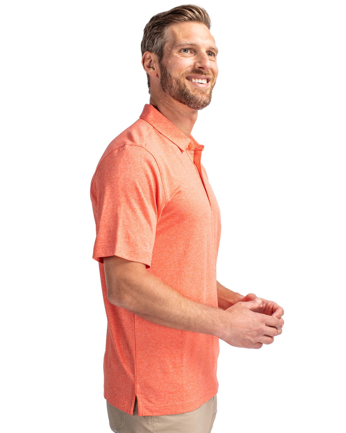 Cutter & Buck® Men's Forge Heathered Stretch Polo Product Image