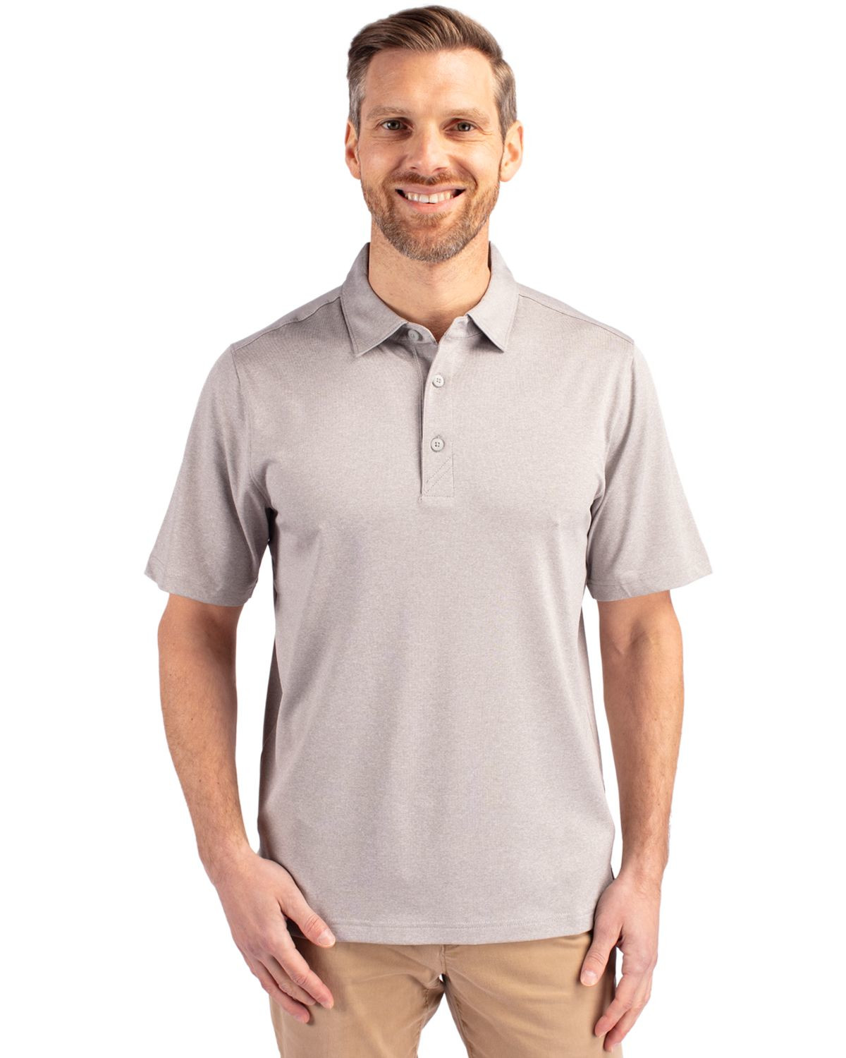 Cutter & Buck® Men's Forge Heathered Stretch Polo Product Image