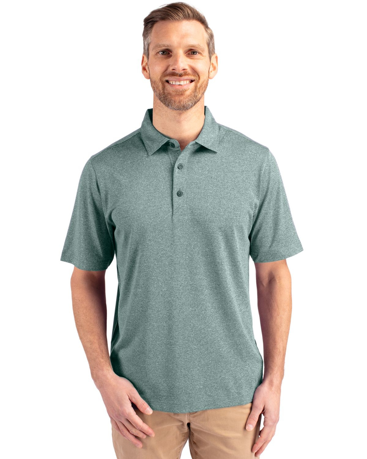 Cutter & Buck® Men's Forge Heathered Stretch Polo Product Image