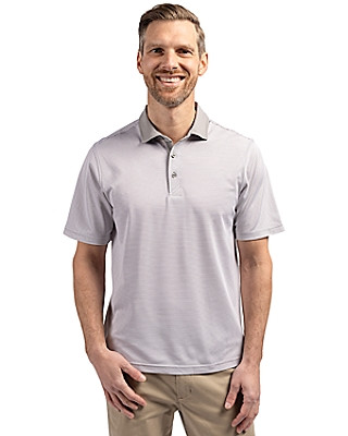 Cutter & Buck® Men's Virtue Eco Pique Micro Stripe Recycled Polo Product Image