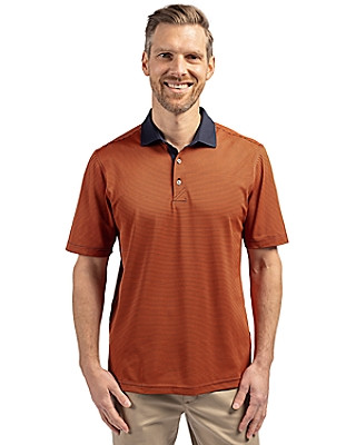 Cutter & Buck® Men's Virtue Eco Pique Micro Stripe Recycled Polo Product Image