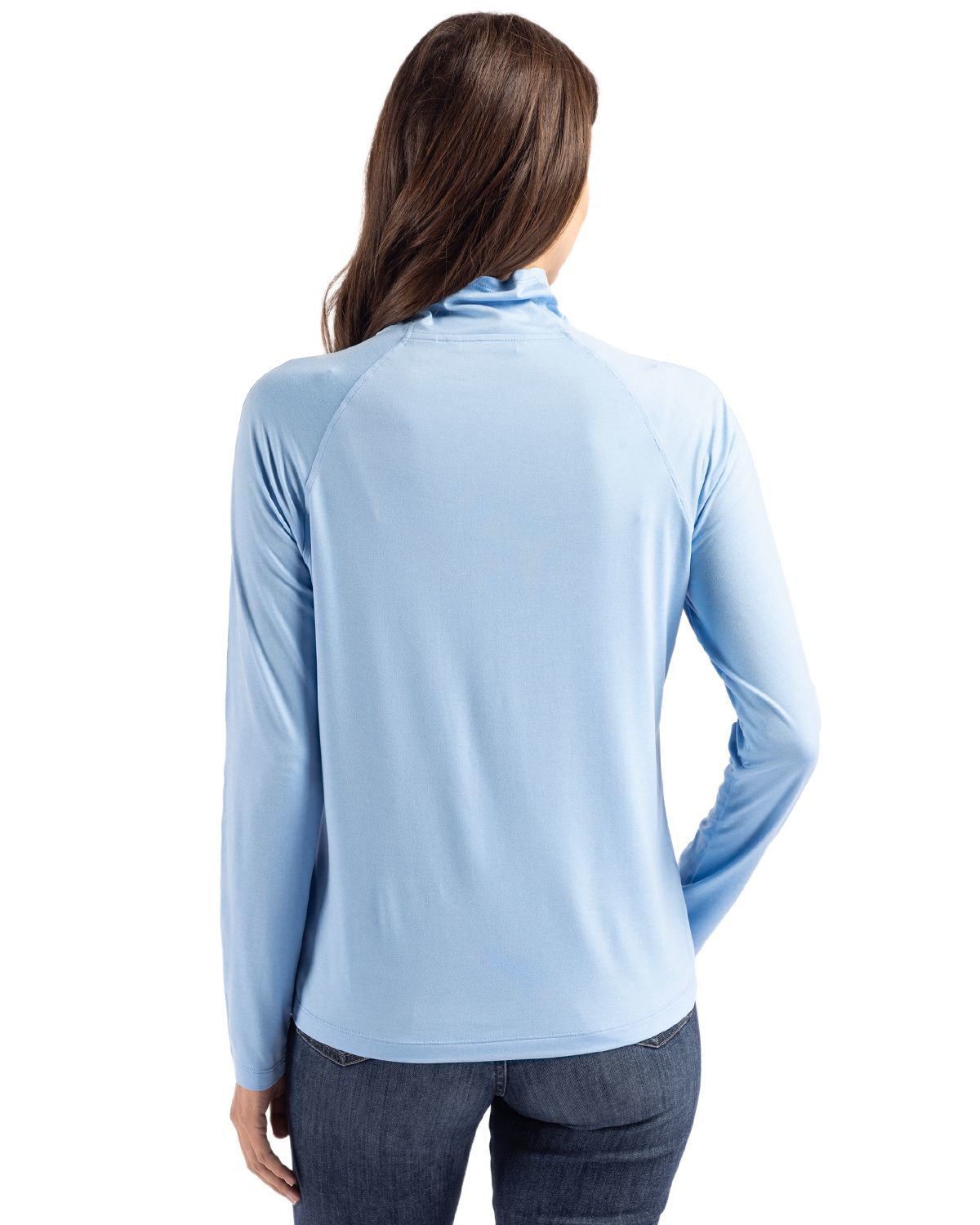 Cutter & Buck® Women's Coastline Epic Comfort Eco Recycled Funnel Neck Shirt Product Image