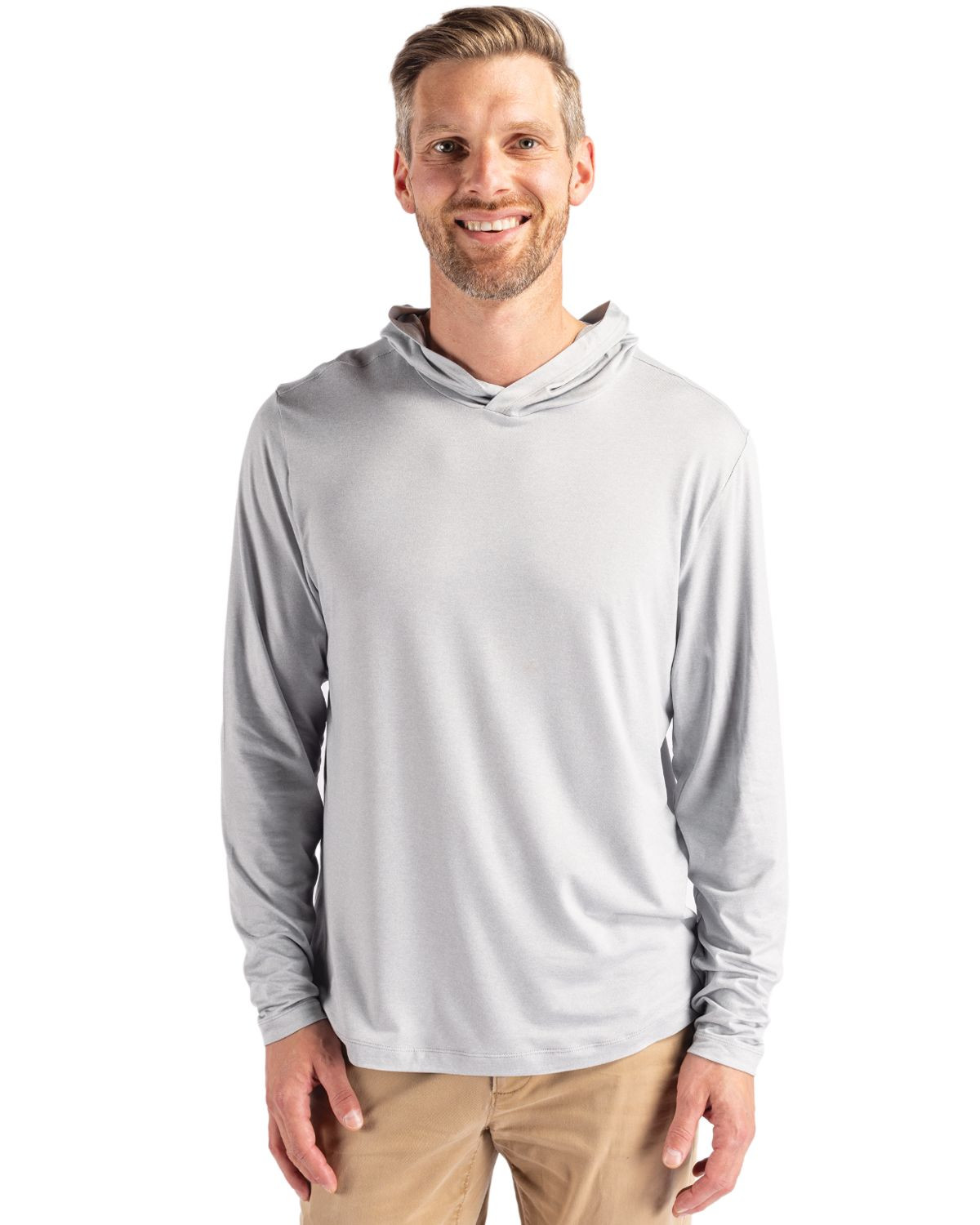 Cutter & Buck® Men's Coastline Epic Comfort Eco Recycled Hooded Shirt Product Image