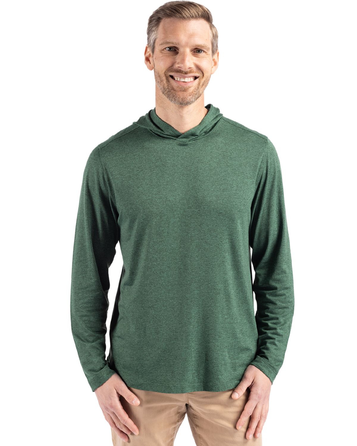 Cutter & Buck® Men's Coastline Epic Comfort Eco Recycled Hooded Shirt Product Image