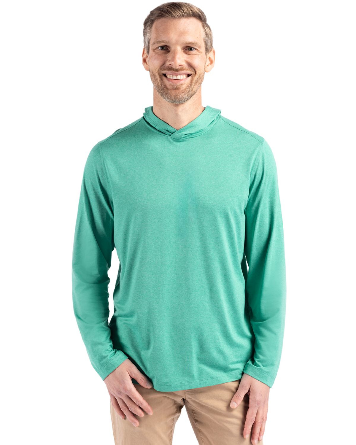 Cutter & Buck® Men's Coastline Epic Comfort Eco Recycled Hooded Shirt Product Image