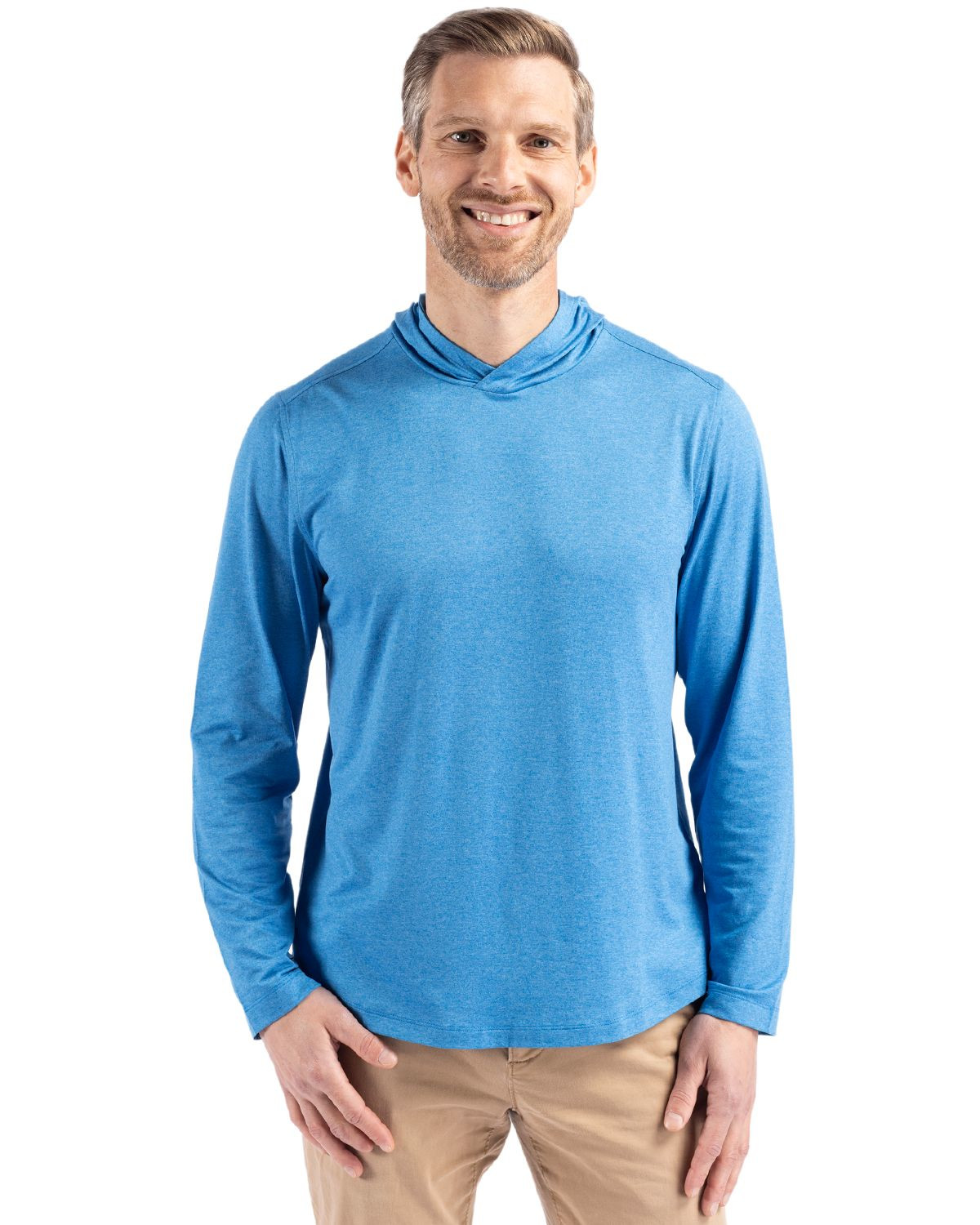 Cutter & Buck® Men's Coastline Epic Comfort Eco Recycled Hooded Shirt Product Image