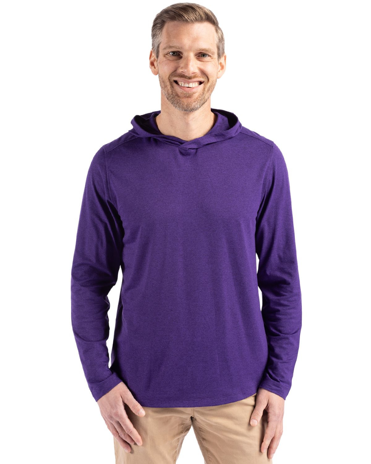 Cutter & Buck® Men's Coastline Epic Comfort Eco Recycled Hooded Shirt Product Image