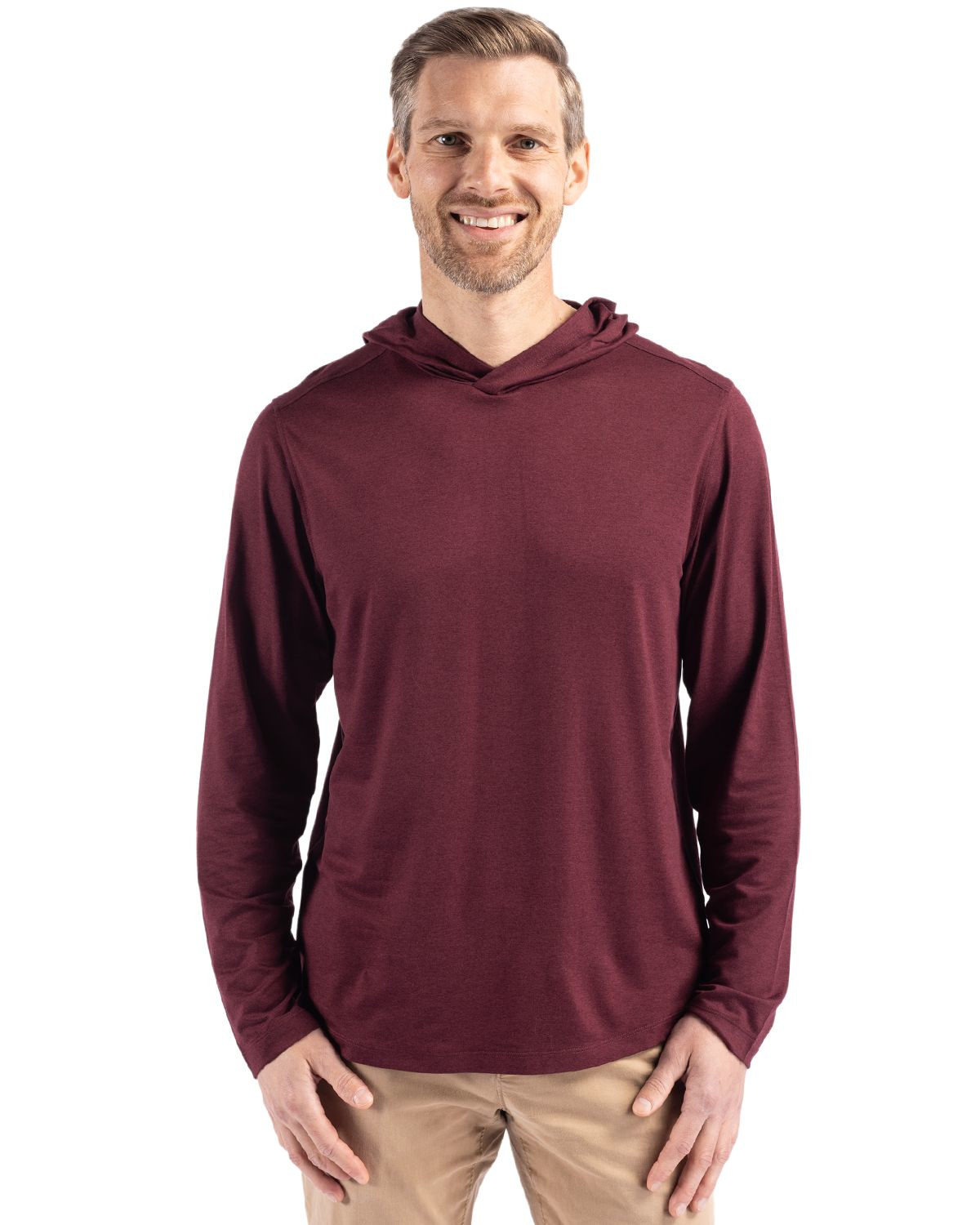 Cutter & Buck® Men's Coastline Epic Comfort Eco Recycled Hooded Shirt Product Image